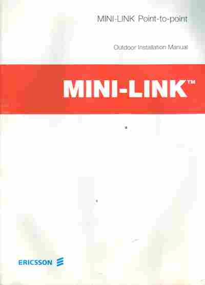 Каталог Ericsson Mini-Link Point-to-point Outdoor installation manual, 54-845, Баград.рф